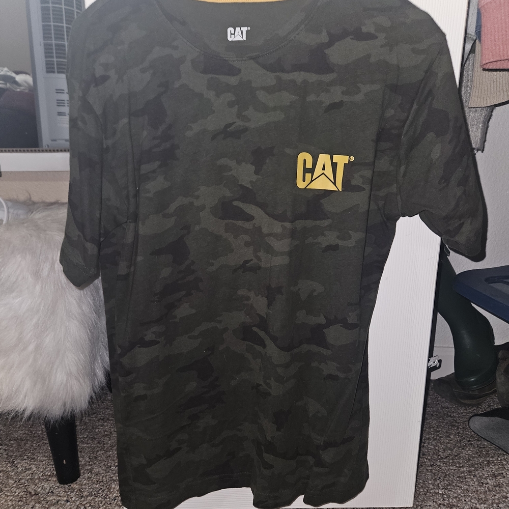 Camo T-Shirt for Men CAT Brand. Medium